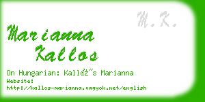 marianna kallos business card